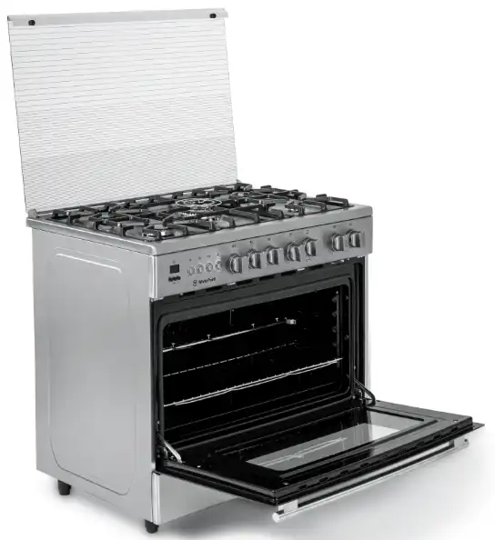 White Point Free Standing Cooker, 90*60 cm, 5 Burners, Oven Fan, Stainless, WPGC9060XTOCFSDCA