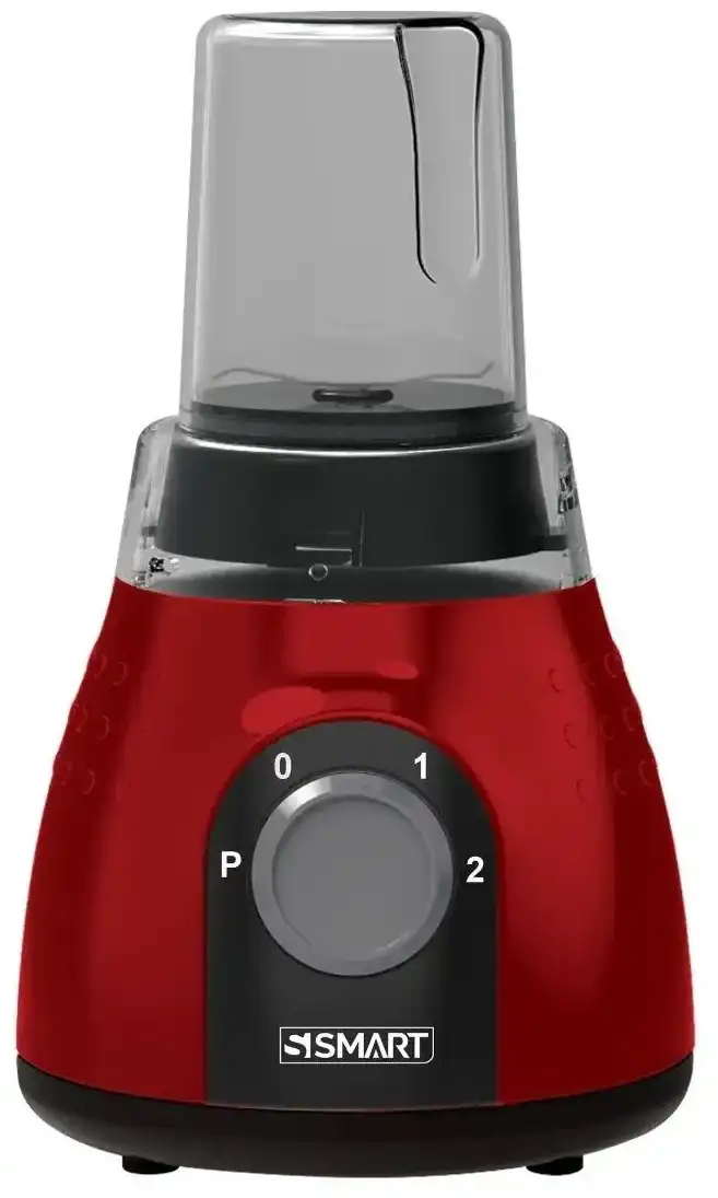 خلاط كهربائي سمارت، 600 وات، 1.5 لتر، 2 مطحنة، أحمر × أسود ،SBL103RU