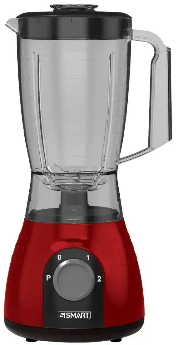 خلاط كهربائي سمارت، 600 وات، 1.5 لتر، 2 مطحنة، أحمر × أسود ،SBL103RU