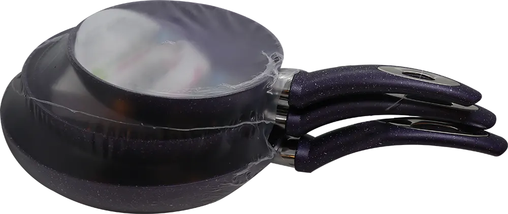 طقم مقلايه جيرانيت مارتيف 3 قطع - بنفسجي