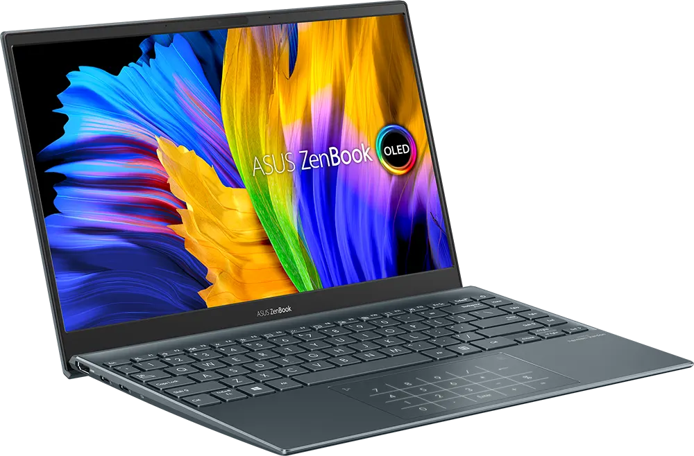 ASUS Laptop Zenbock 13 UX325EA-OLED007W, Intel® CoreTM i7-1165G7 Processor, 11th Generation, Ramat 16 GB, 1 Terabytes SSD Hard, Intel Iris X® Graphics, Windows 13.3 Screen,