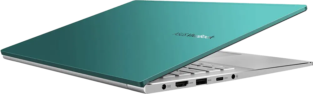 لاب توب أسوس S433EQ-AM07GW، معالج Intel® Core™ i7-1165G7، الجيل الحادي عشر، رامات 16 جيجابايت، 512 جيجابايت SSD هارد، NVIDIA® GeForce® MX350 2GB GDDR5، شاشة 14 بوصة FHD، ويندوز 11، أخضر