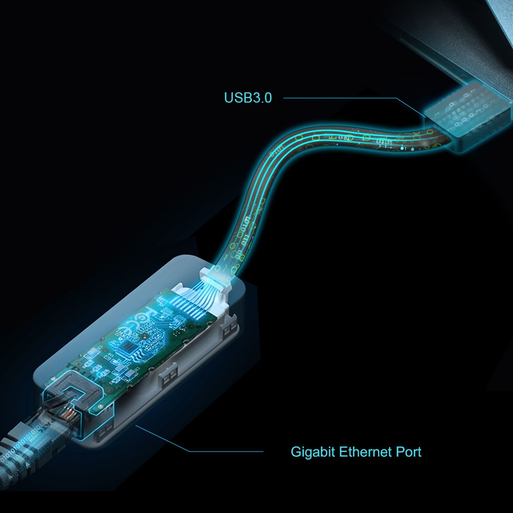 تي بي لينك محول  USB 3.0 إلى RJ45 جيجابت شبكة إيثرنت UE306C