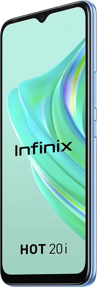 Infinix Hot 20i mobile phone, dual SIM, 128 GB internal memory, 4 GB RAM, 4G LTE, blue
