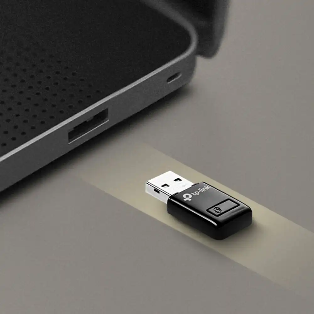 محول USB لاسلكي تي بي لينك ، سرعة 300 ميجابايت، أسود، TL.WN823N