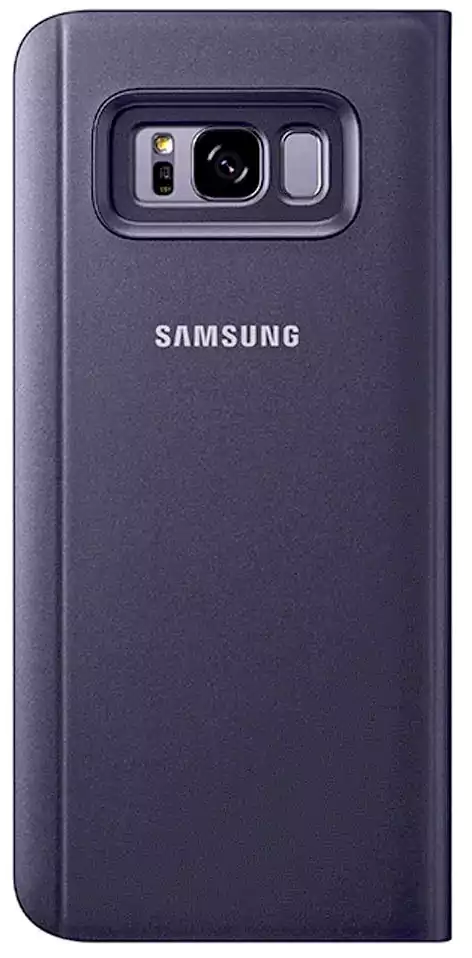 Samsung S8 Clear View Cover, plastic, Dark Blue