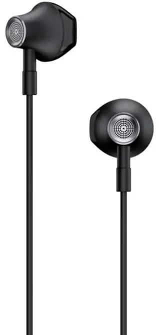 سماعة أذن سلكية  لينوفو، صوت واضح، ميكروفون عازل للضوضاء، أسود ،HF140