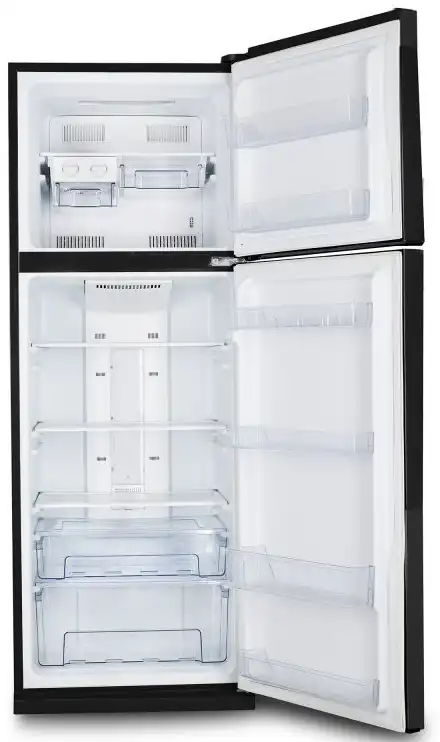 Unionaire Refrigerator, No Frost, 370 Liters, 2 Doors, Black Glass, URN-440LBG3A-MH