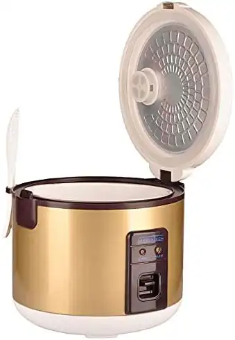 Media Tech Plastic Cooking Pot, 1.5 Liter, 500 Watt, Gold, MT.BZ071
