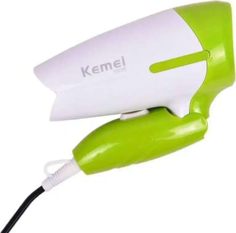 Kemei hair dryer, 1200 watt, 2 speeds, white x green, KM-3326