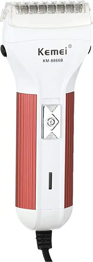 ماكينة حلاقة كهربائية للرجال كيمي، استخدام جاف، أبيض، KM-8866B