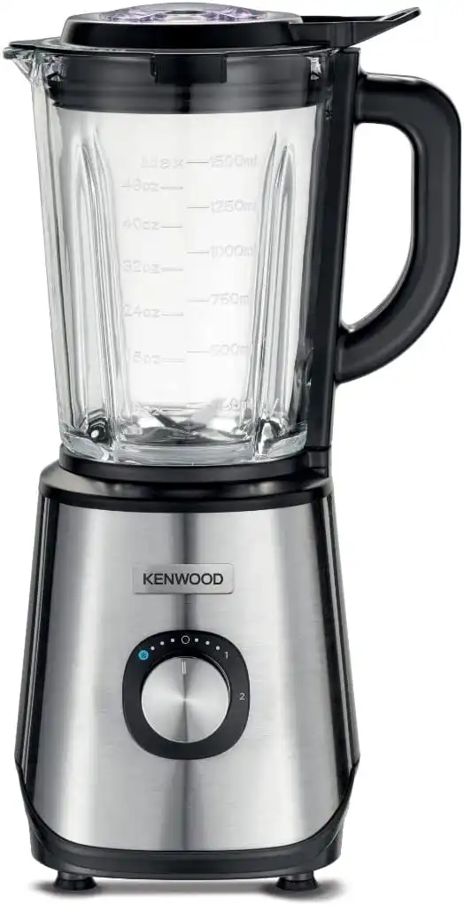 Kenwood Electric Blender, 1000W, 2L, Grinder, Black x Silver, BLM45