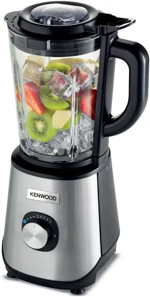 Kenwood Electric Blender, 1000W, 2L, Grinder, Black x Silver, BLM45