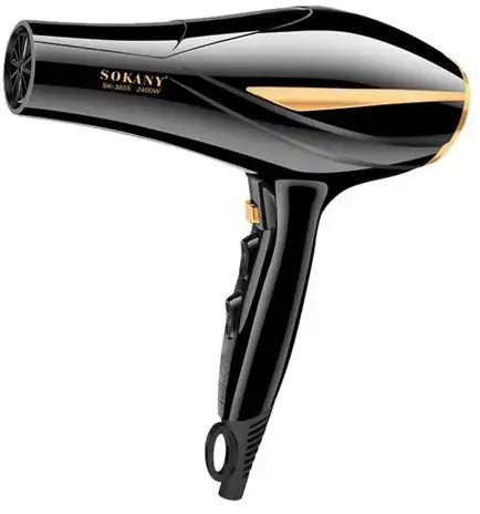 استشوار سوكاني بالايونات ، 2400 وات ، سرعتان ، أسود  ،SK-3855