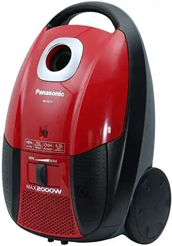 Panasonic Vacuum Cleaner, 2000 Watt, Malaysian, 6 Liters, Red, MC-CG713