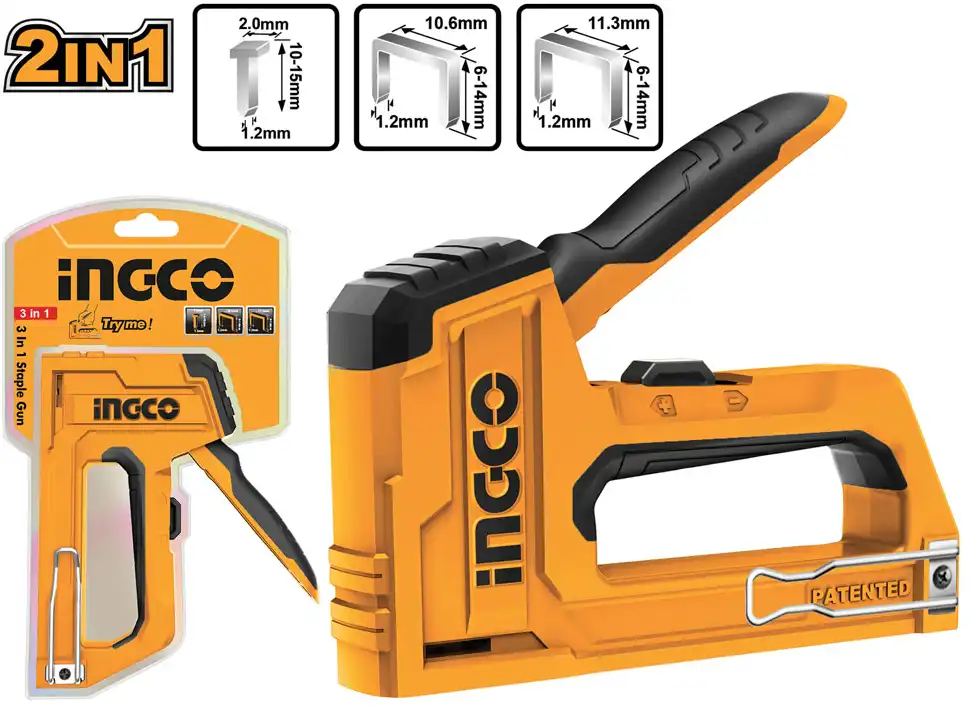 Ingco Manual Nail Stapler, 2 in 1 Stapler, HSG1406