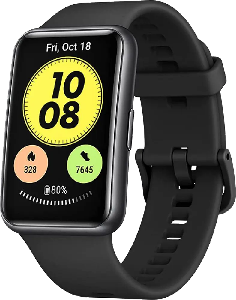 ساعة يد هواوي باند فيت نيو، بلوتوث 5.0، شاشة تعمل باللمس 1.64 انش، مقاومة للماء، بطارية تدوم حتى 10 أيام، أسود
