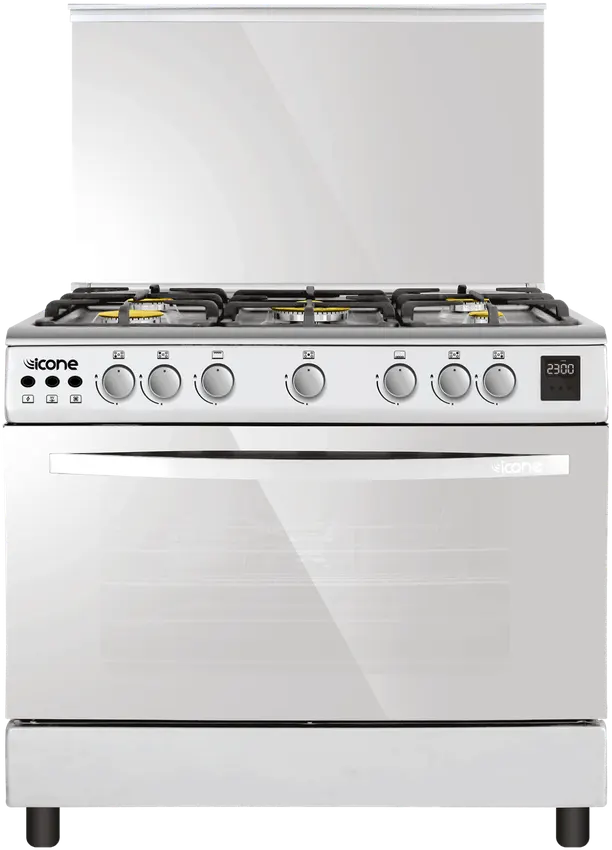 Icon Fusion cooker, 60 x 90 cm, 5 Burners, Digital, Stainless, IC-CK-9060R02 DPRO