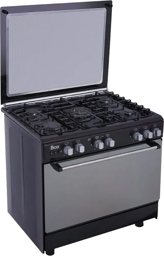 بوتاجاز يونيون ايراي ايكو، 60x90 سم، 5 شعلة ، أسود،  C69EB-AC-447-ECO-2W