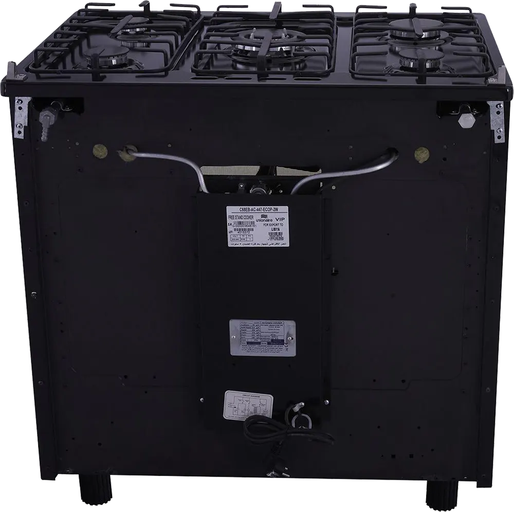 بوتاجاز يونيون ايراي ايكو، 60x90 سم، 5 شعلة ، أسود،  C69EB-AC-447-ECO-2W