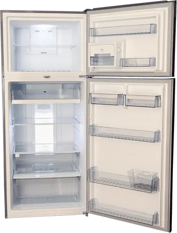 ثلاجة الاسكا ، نوفروست، 445 لتر، 2 باب، فضي، HD546