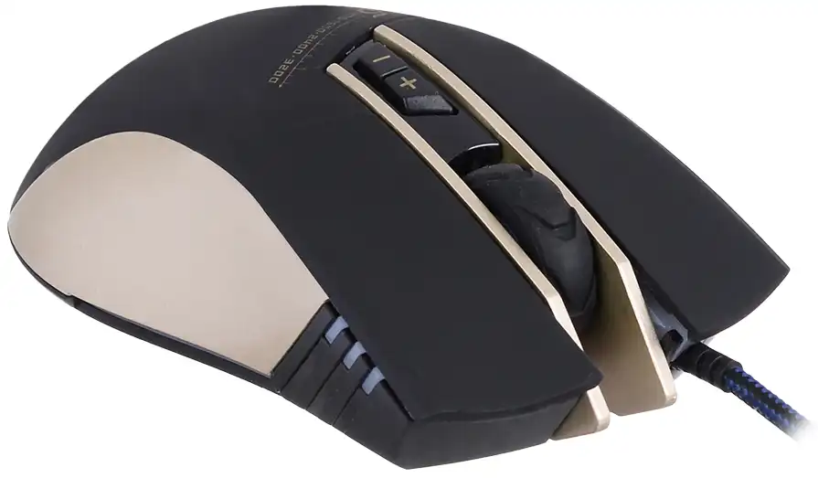 Media Tech Gaming Mouse, Wired, LED Lighting, 3200 DPI Black, MT-A5