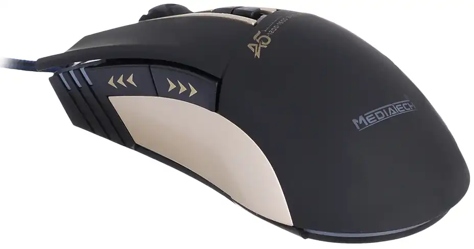 Media Tech Gaming Mouse, Wired, LED Lighting, 3200 DPI Black, MT-A5