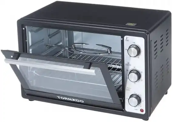 فرن كهربائي تورنيدو، 48 لتر، شواية، 1800 وات، مروحة ،أسود،TEO-48DGEK
