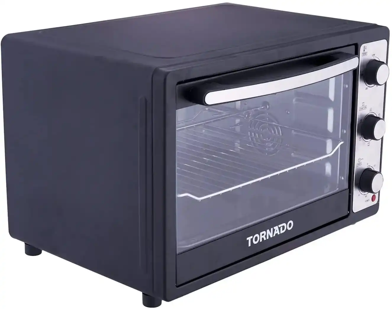 فرن كهربائي تورنيدو، 48 لتر، شواية، 1800 وات، مروحة ،أسود،TEO-48DGEK
