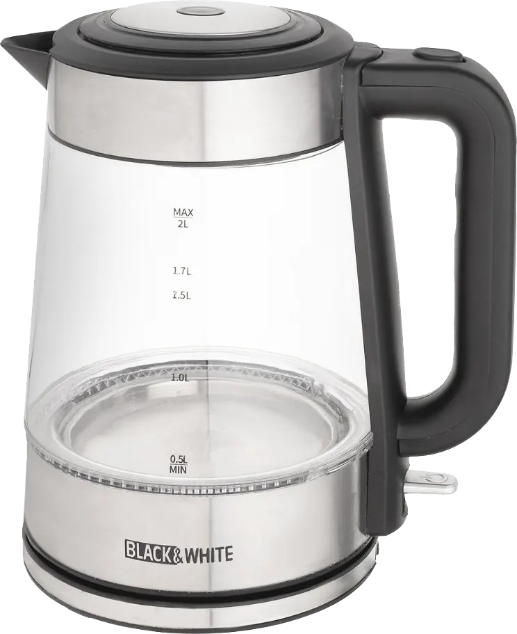 Black and white outlet kettle