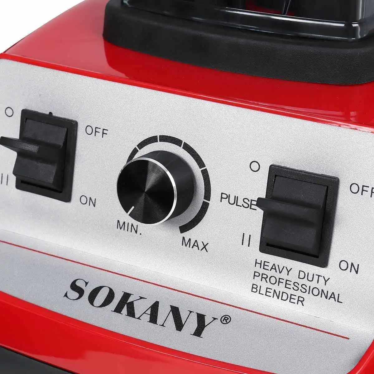Sokany Electric Blender, 4500 Watt, 2 Liters, Red SK444