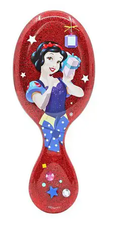 WET BRUSH MINI D GLITTER B SNOW White