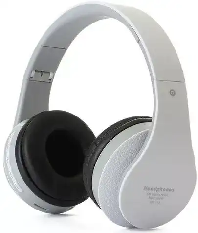 Media Tech MT-13 Wireless Headphone, Bluetooth, High Quality Stereo Sound, White