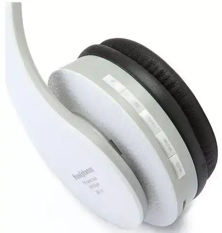 Media Tech MT-13 Wireless Headphone, Bluetooth, High Quality Stereo Sound, White