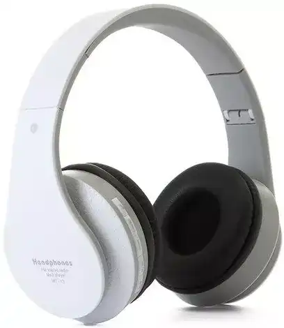 Media Tech MT-13 Wireless Headphone, Bluetooth, High Quality Stereo Sound, White