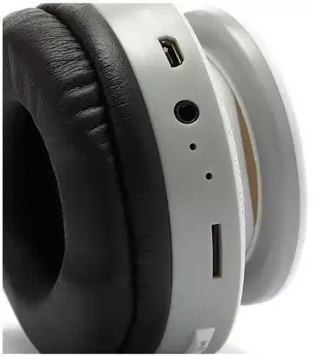 Media Tech MT-13 Wireless Headphone, Bluetooth, High Quality Stereo Sound, White