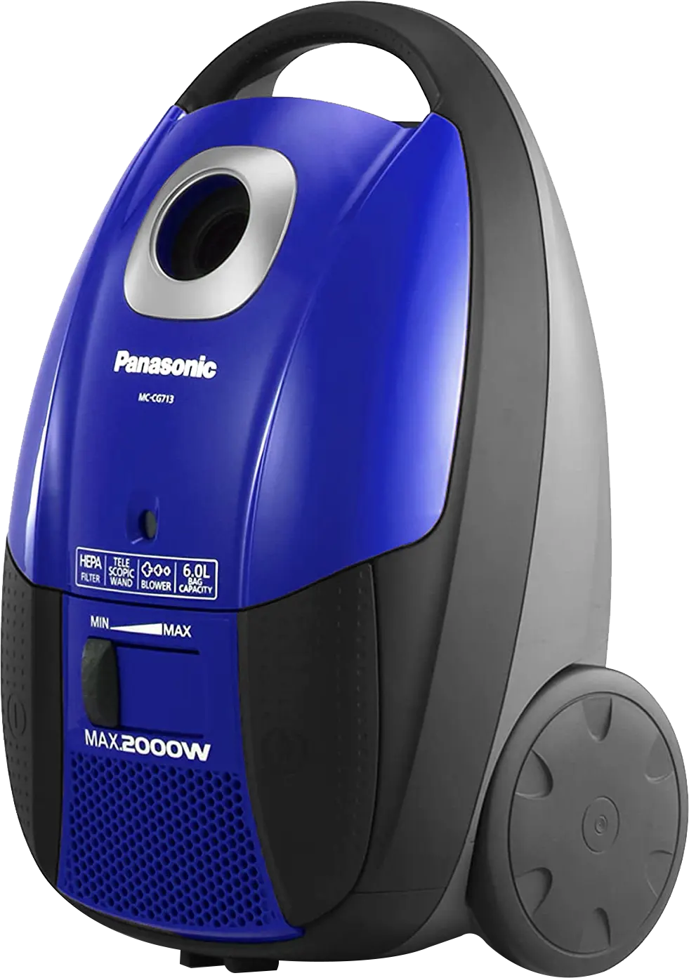 Panasonic Malaysian Vacuum Cleaner, 2000 Watt, 6Liter, Blue, MC-CG713