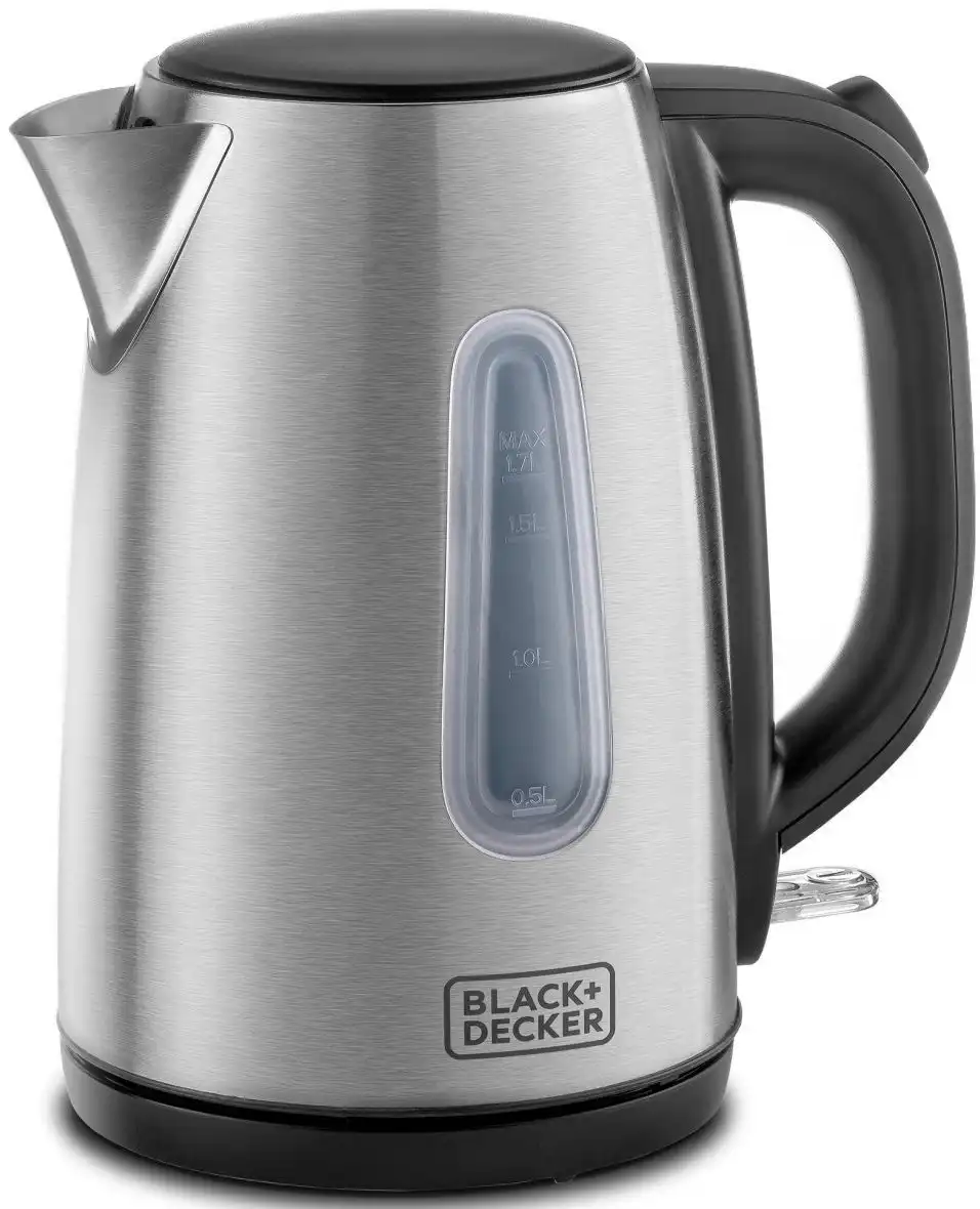 كاتل بلاك أند ديكر، 1.7 لتر، 2200 وات، استانلس، فضي، JC450