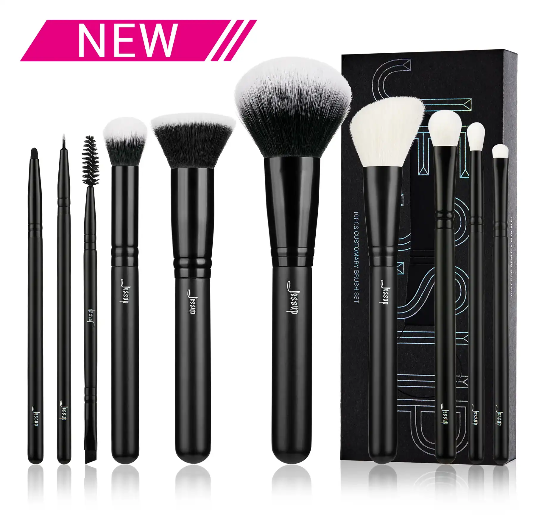 طقم فرش مكياج 10 ق من جيسوب T323