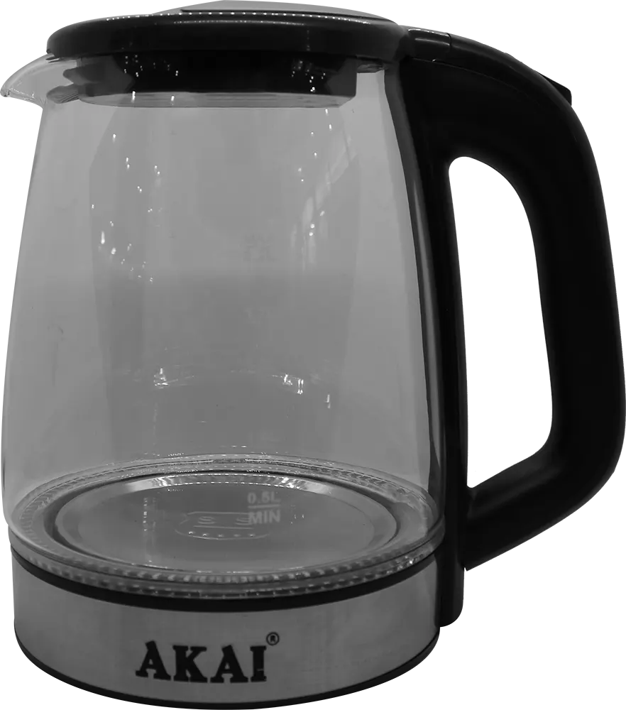 Akai Glass Kettle, 2.2 liters, 1500 watts, Multi-Color, AK-1100