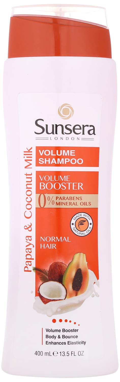 Sunsera Volume Shampoo with Papaya and Coconut Milk for Normal Hair 400 ml