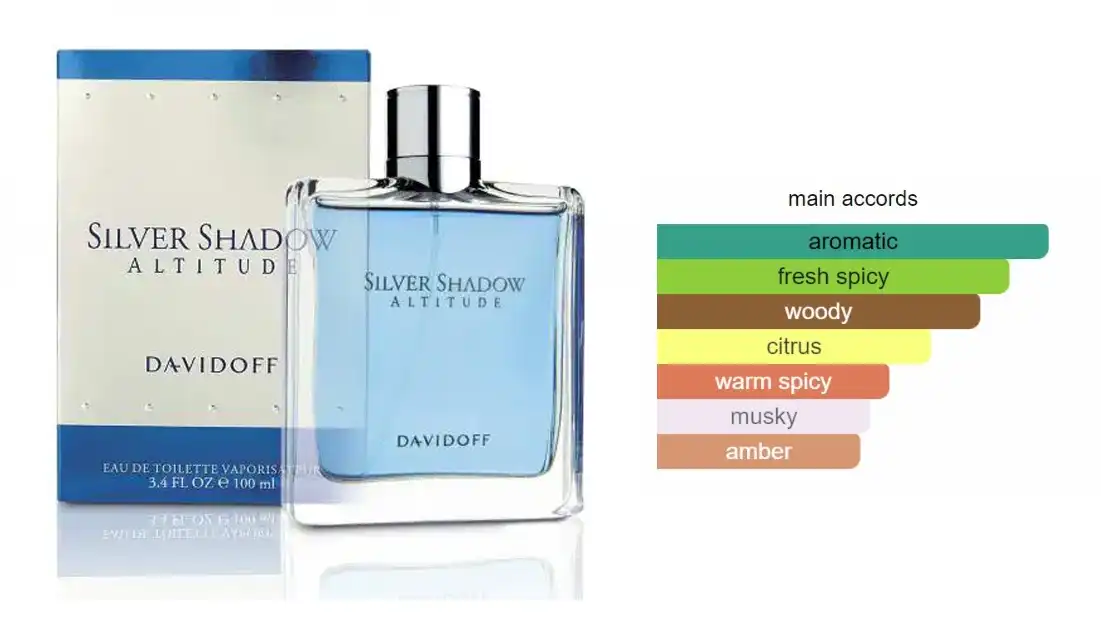 عطر سيلفر شادو التيتيود من دافيدوف للرجال او دي تواليت 100 مل