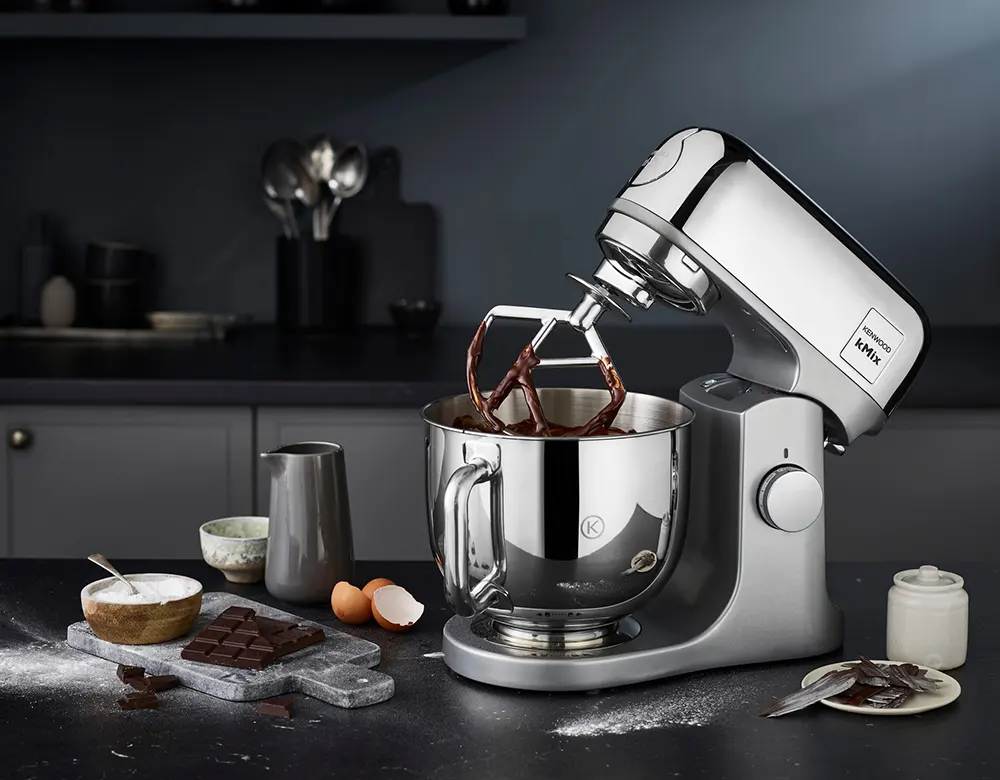 Kenwood Stand Mixer 1000 Watt, 5 Liters, Silver, KMX760CH