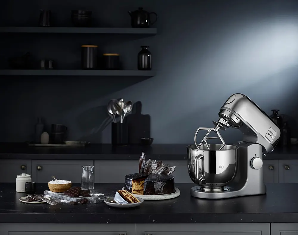 Kenwood Stand Mixer 1000 Watt, 5 Liters, Silver, KMX760CH