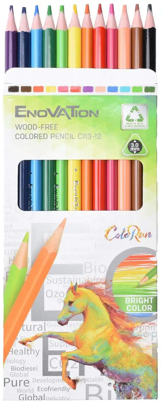 Deli Wood Color Box, Set of 12 Colors, Multi Color C113-12
