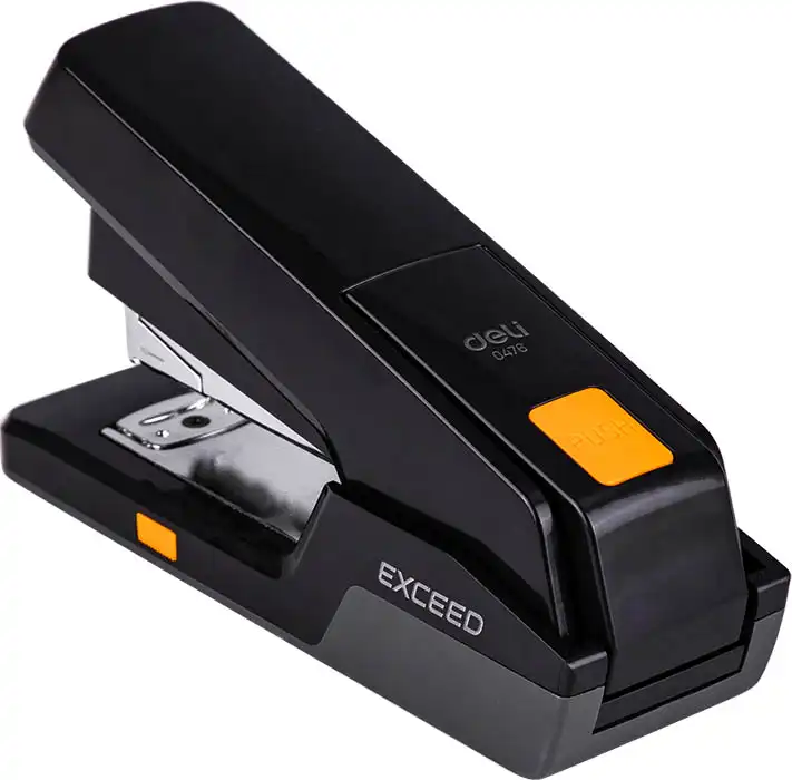 Deli Office Stapler, 25 Sheets Capacity, Quick Use, Black E0476