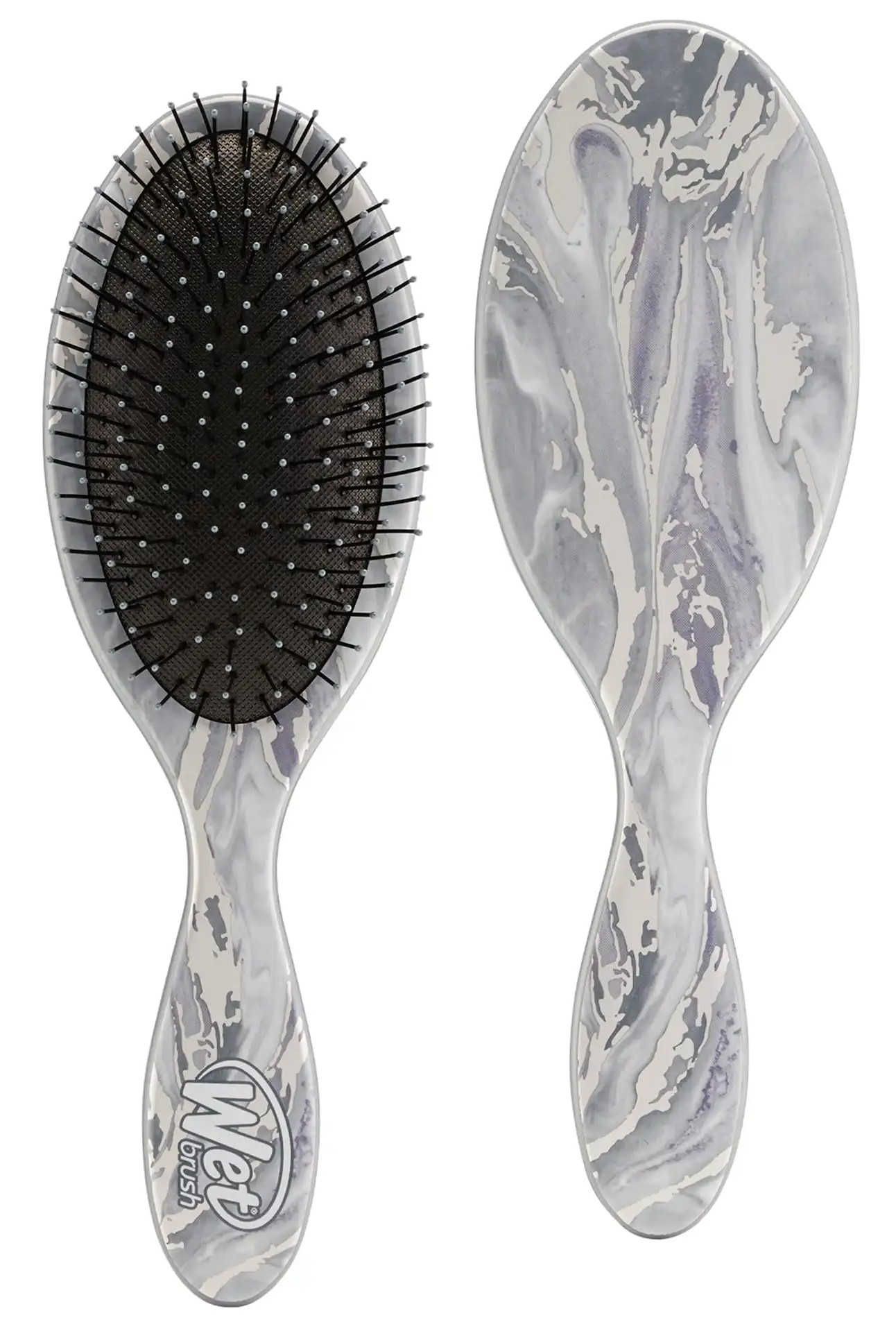 WET BRUSH DETANGLE METALLIC MARBLE SILVER