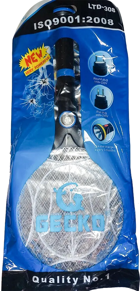 مضرب صاعق للناموس جيكوا، قابل للشحن، ألوان متعددة، LTD-308