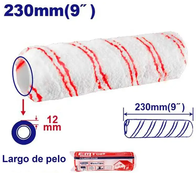 غيار روله  دهان ام توب 9 بوصه، 230 مللي، ECBH062302