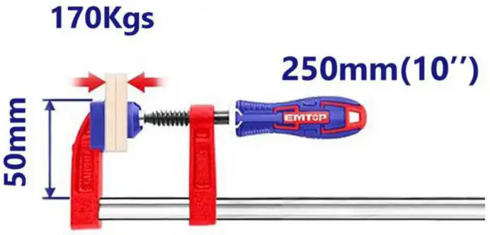 Emtop Clamp 250x50mm, ECLPF05301